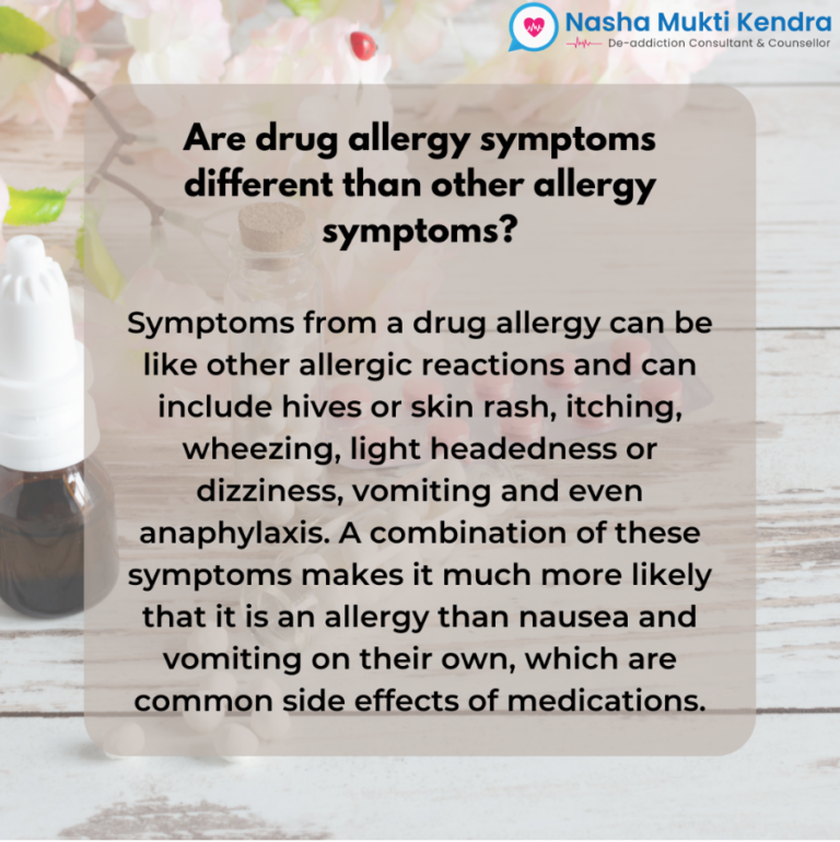 View of What To Look Out For Drug Allergies? - Nasha Mukti Kendra